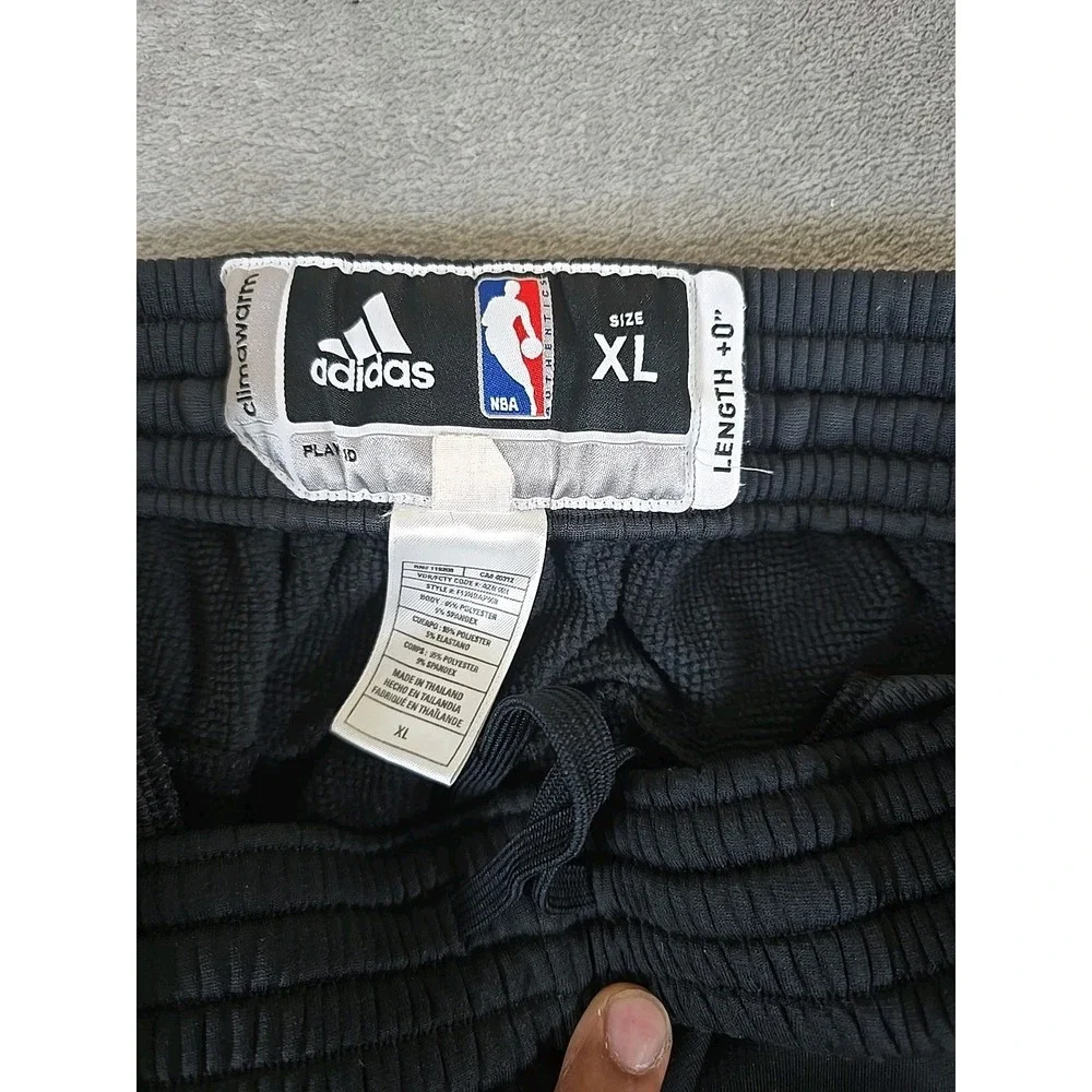 Boston Celtis Adidas Pants Mens XL Black Climawarm Joggers Team Issued NBA Hoops